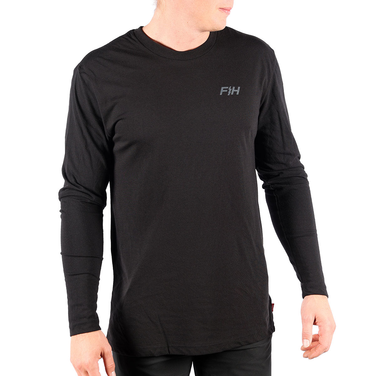 Basic Long Sleeve Tech Tee 3 Pack - Black/Heather Grey