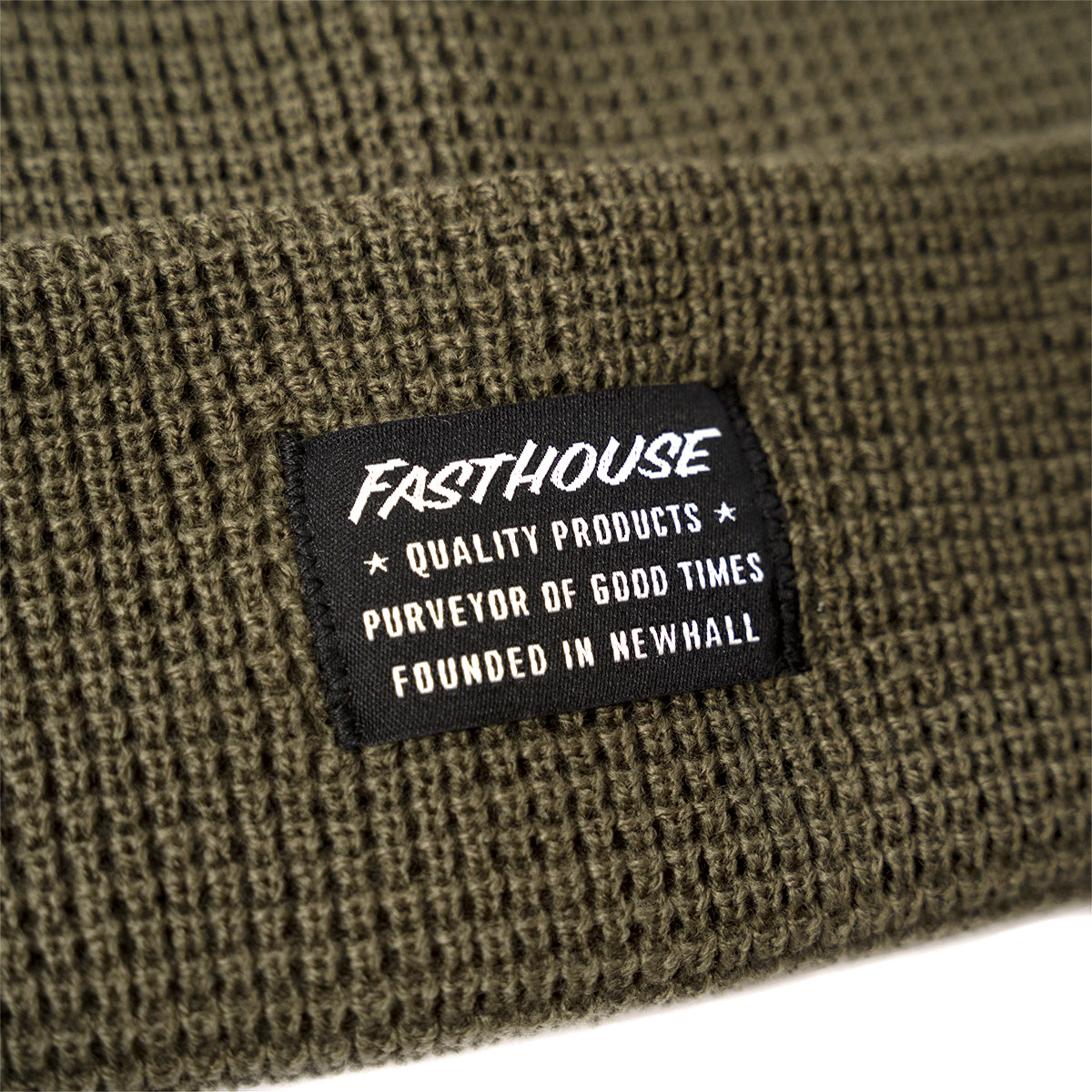 Waffle Beanie - Olive
