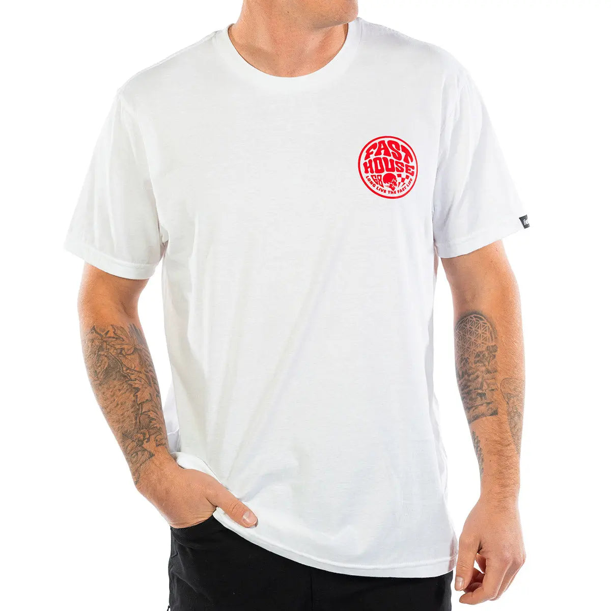 Waxed Tee - White - Fasthouse