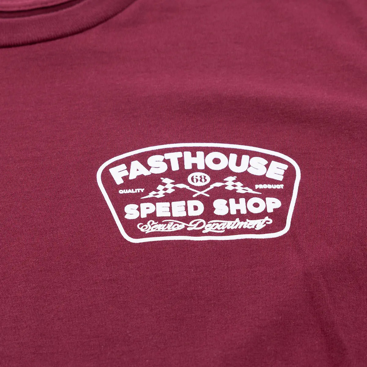 Wedged Tee - Maroon - Fasthouse
