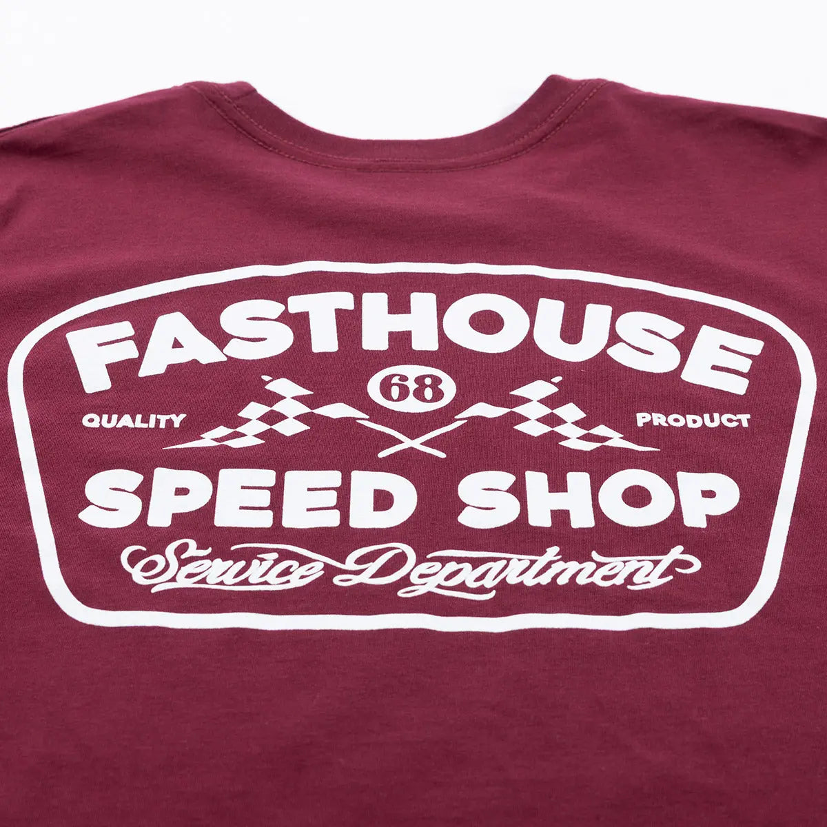 Wedged Tee - Maroon - Fasthouse