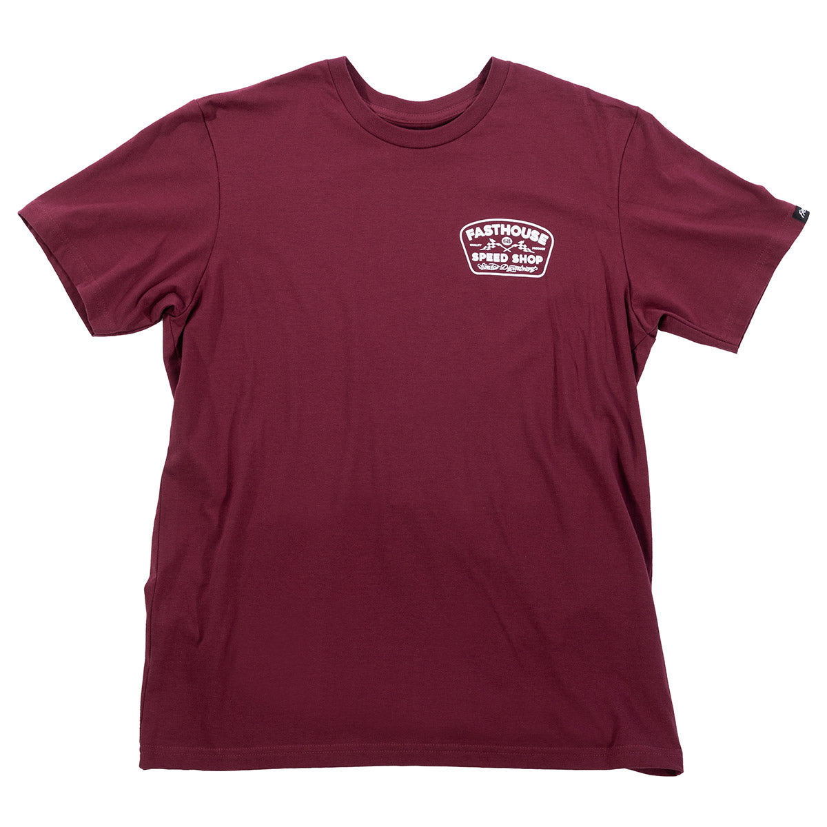 Wedged Tee - Maroon