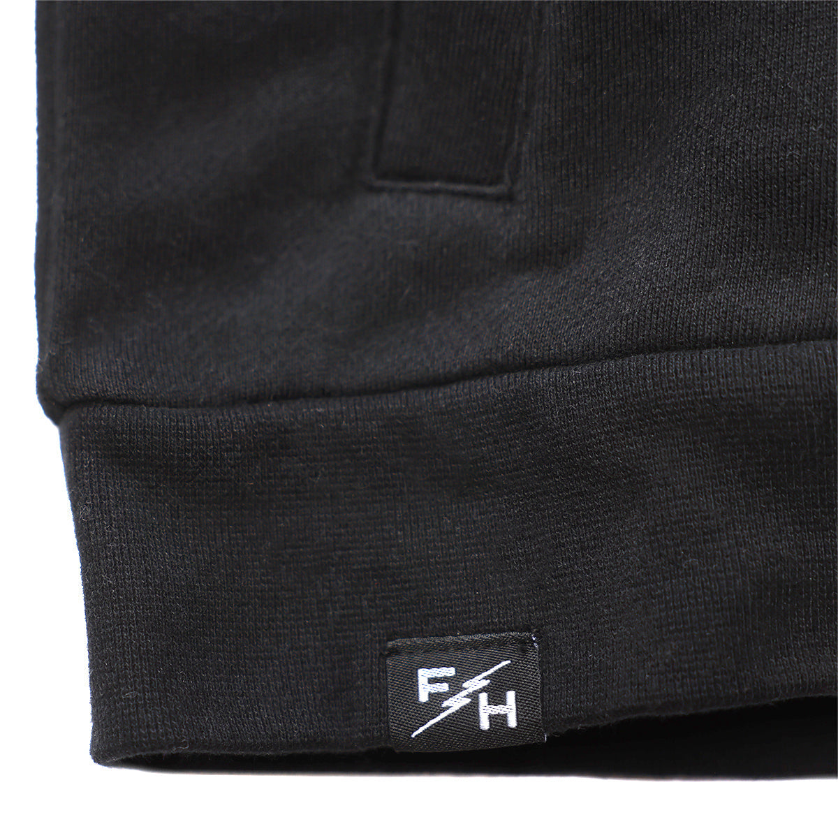 Wedged Women's Hooded Pullover - Black closeout