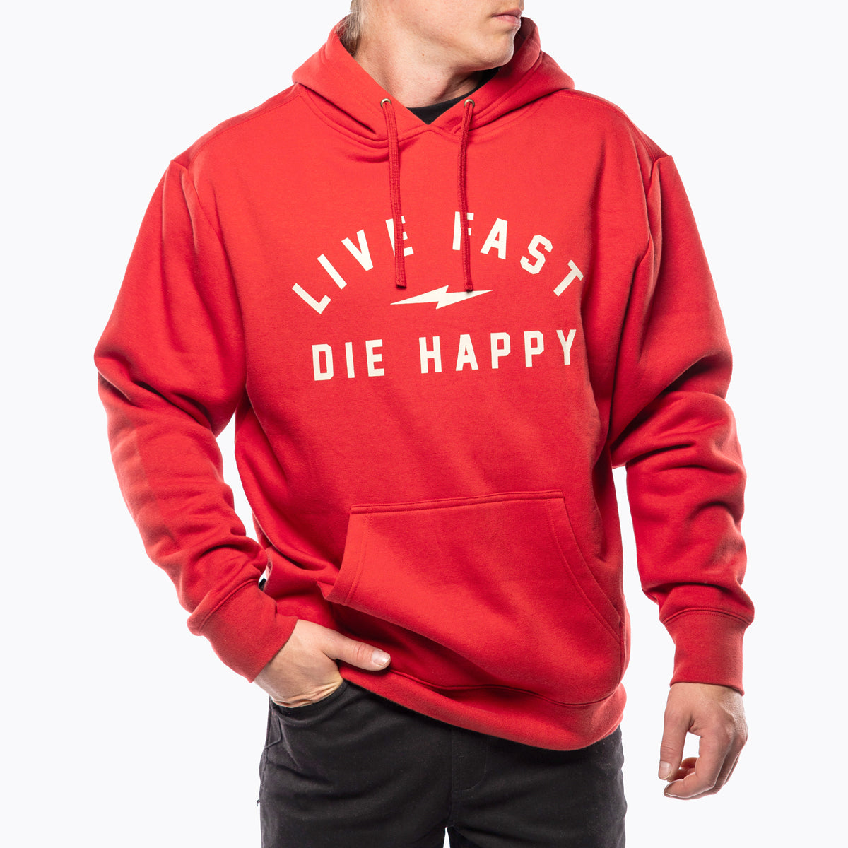 Wired Hooded Pullover - Red