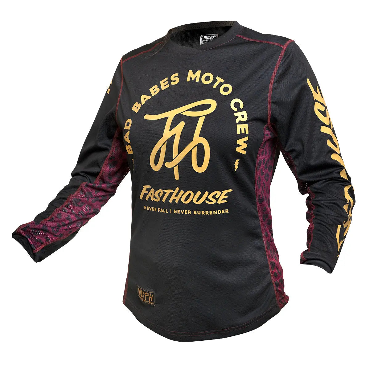 Grindhouse Golden Script Women's Jersey - Black - Fasthouse