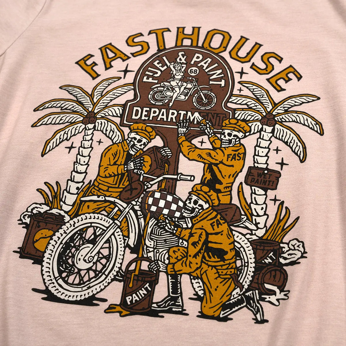 Macabre Women's Tee - Heather Pink Gravel - Fasthouse