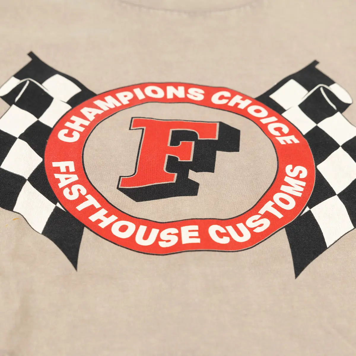 Womens Champions Choice Crop Tee - Stone Wash Fasthouse