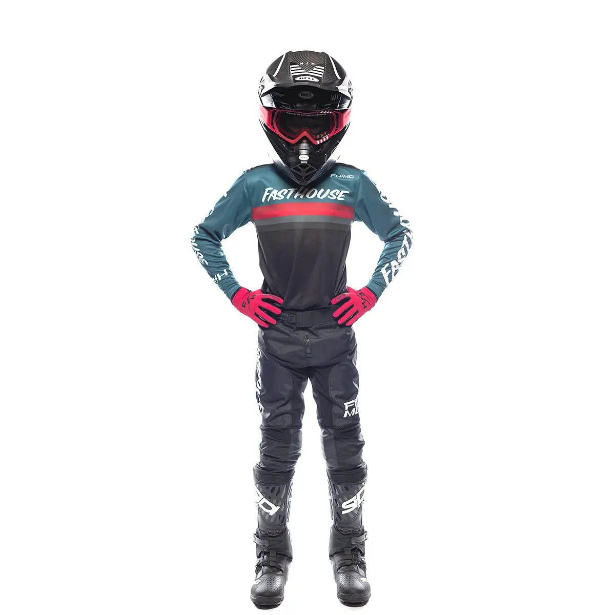 Carbon Force Youth Jersey - Teal - Fasthouse