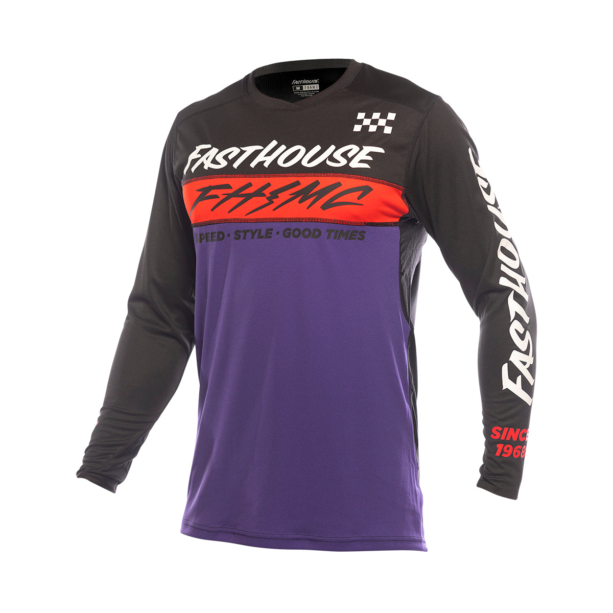 Elrod Evoke Youth Jersey - Black/Purple Fasthouse
