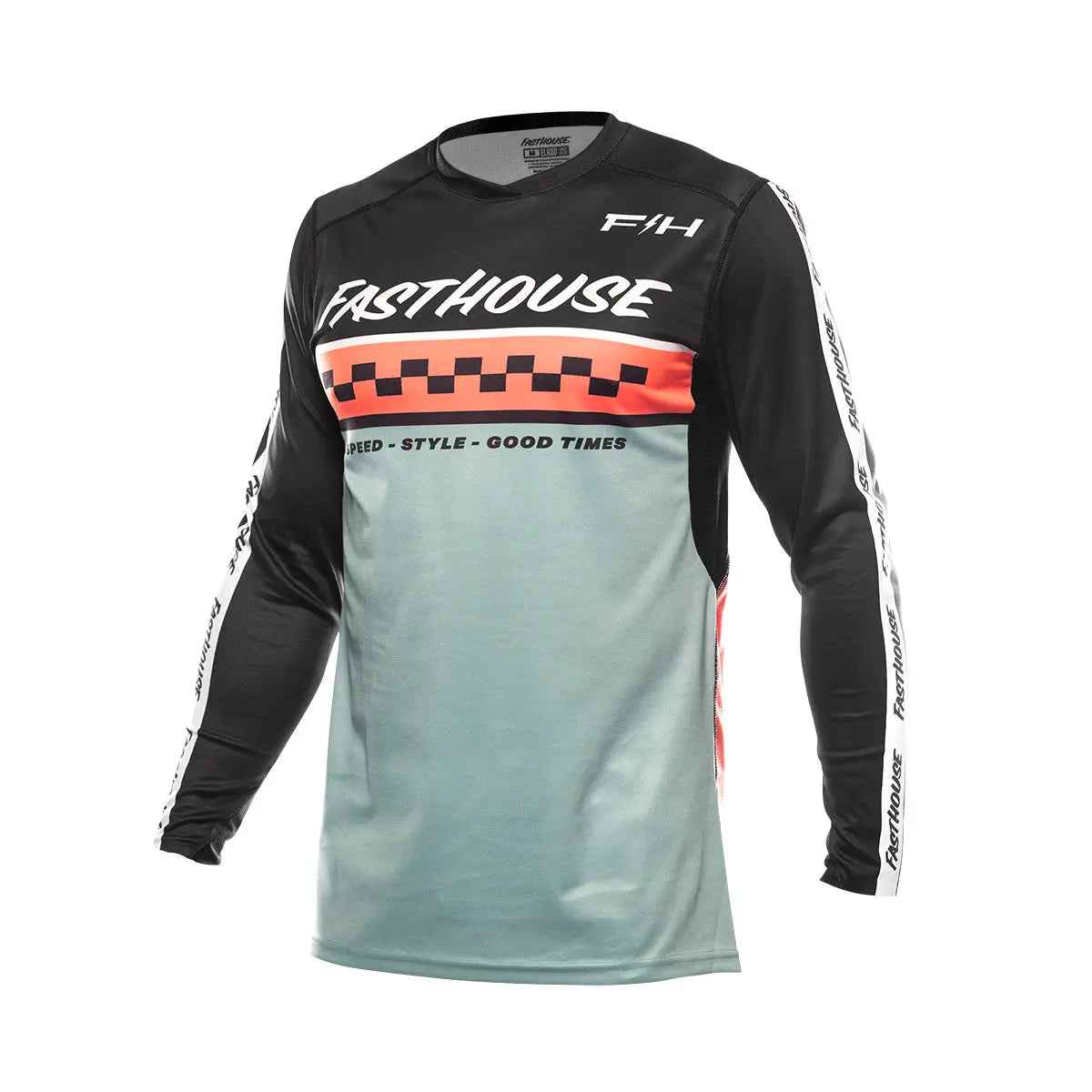 Elrod Formula Youth Jersey - Oceanic Mint/Hyper Coral - Fasthouse