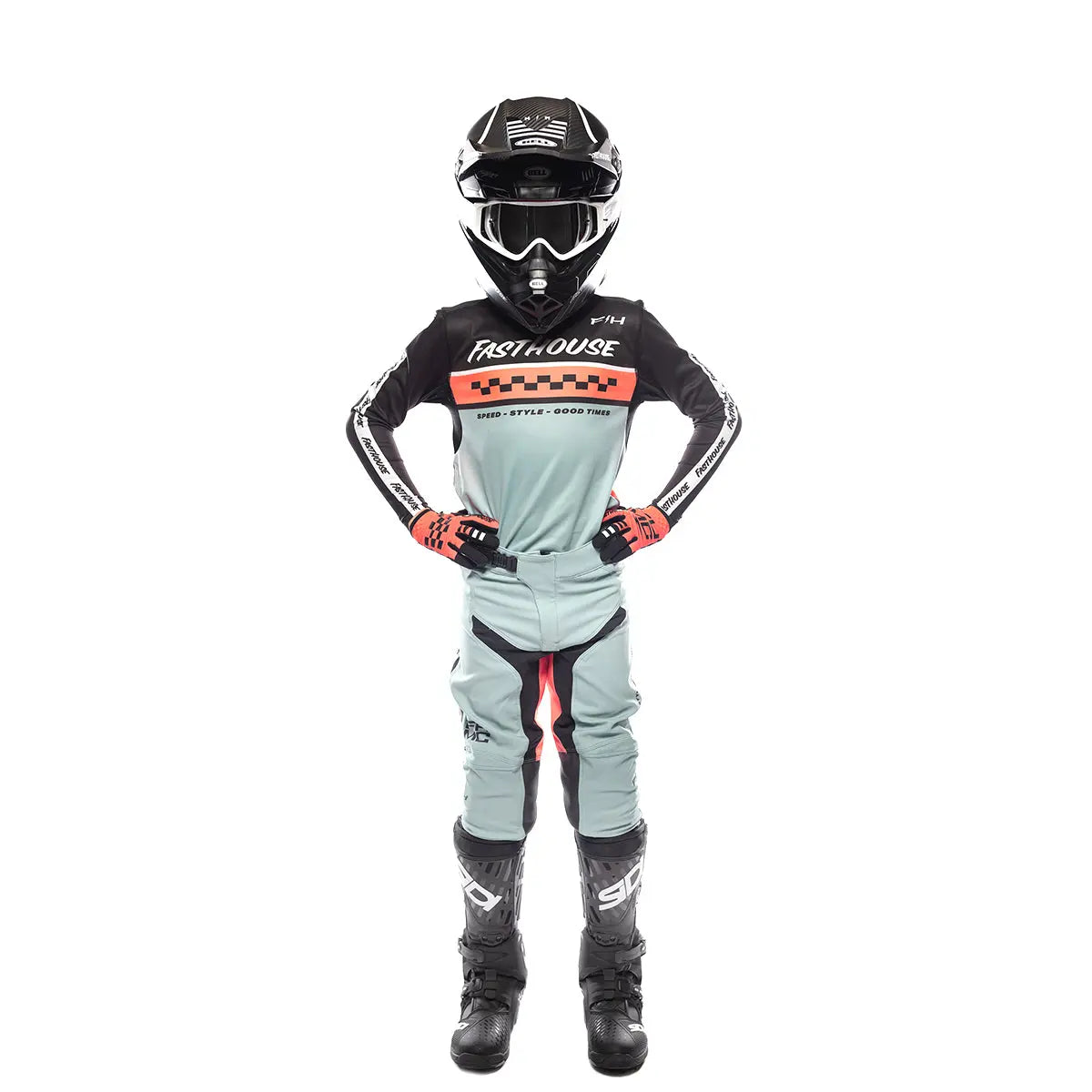 Elrod Formula Youth Jersey - Oceanic Mint/Hyper Coral - Fasthouse