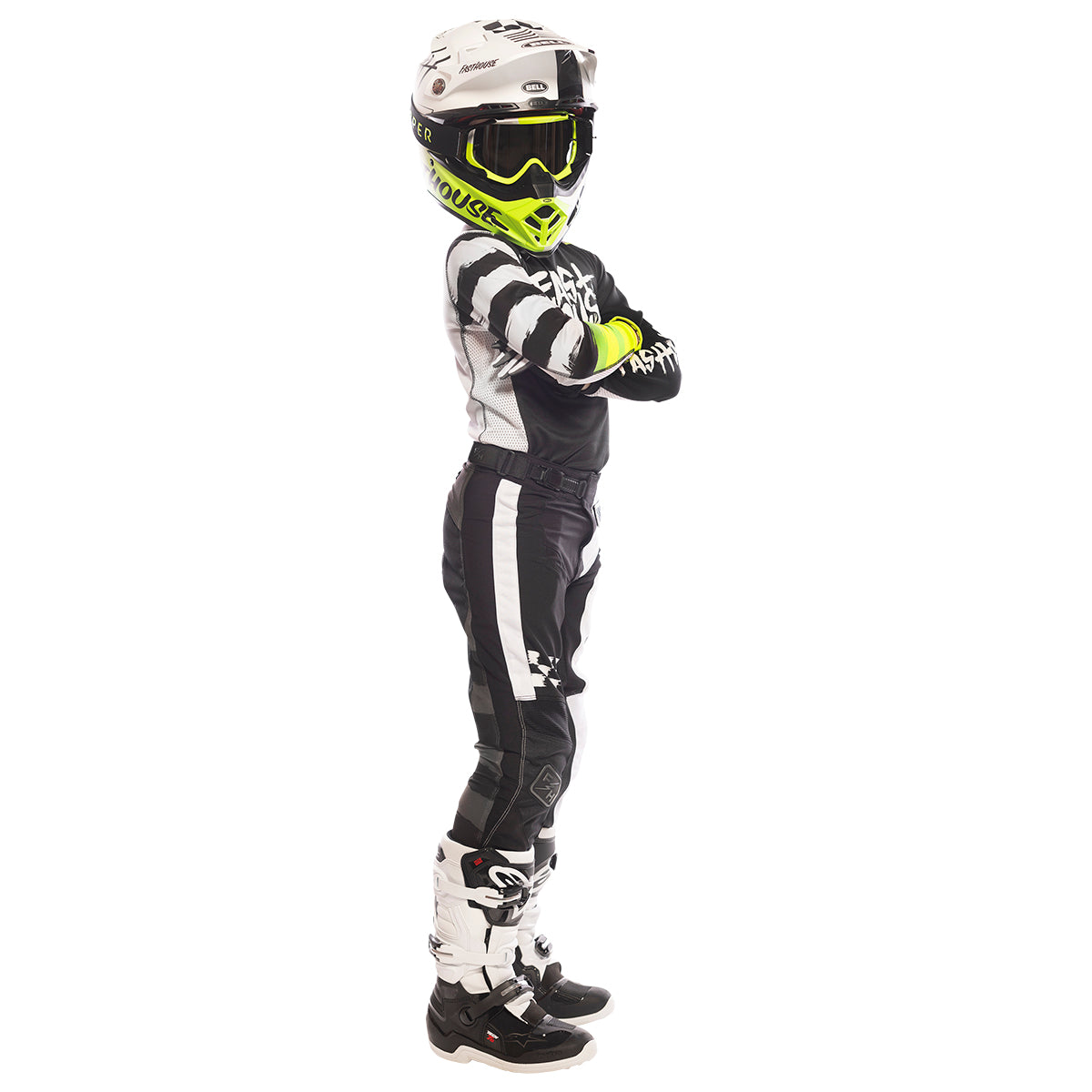 Speed Style Jester Youth Pant - Black/White Fasthouse