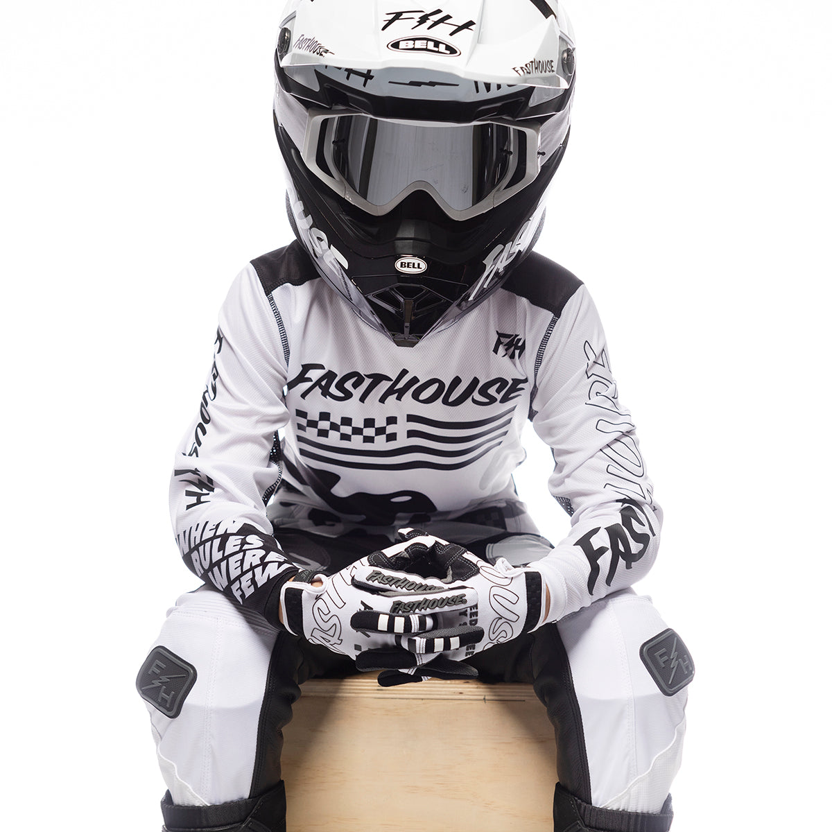 Grindhouse Riot Youth Jersey - White/Black