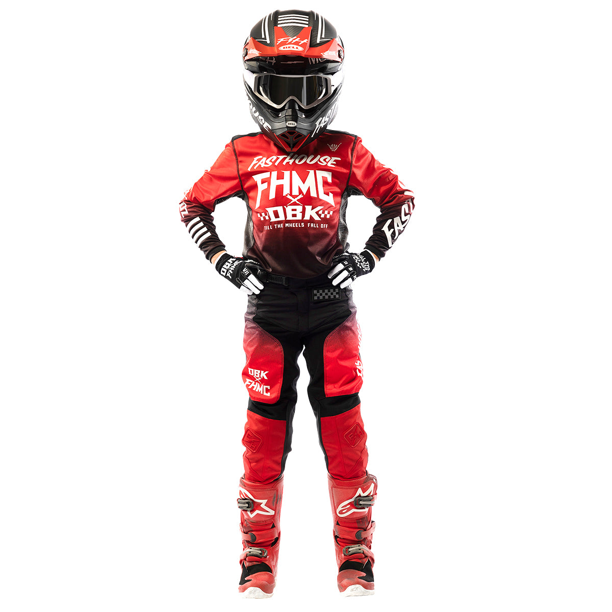 Grindhouse Twitch Youth Pant - Black/Red