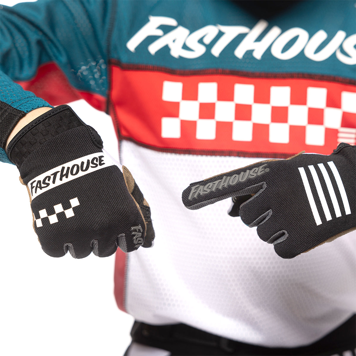 Speed Style Mod Youth Glove - White/Black/Marine
