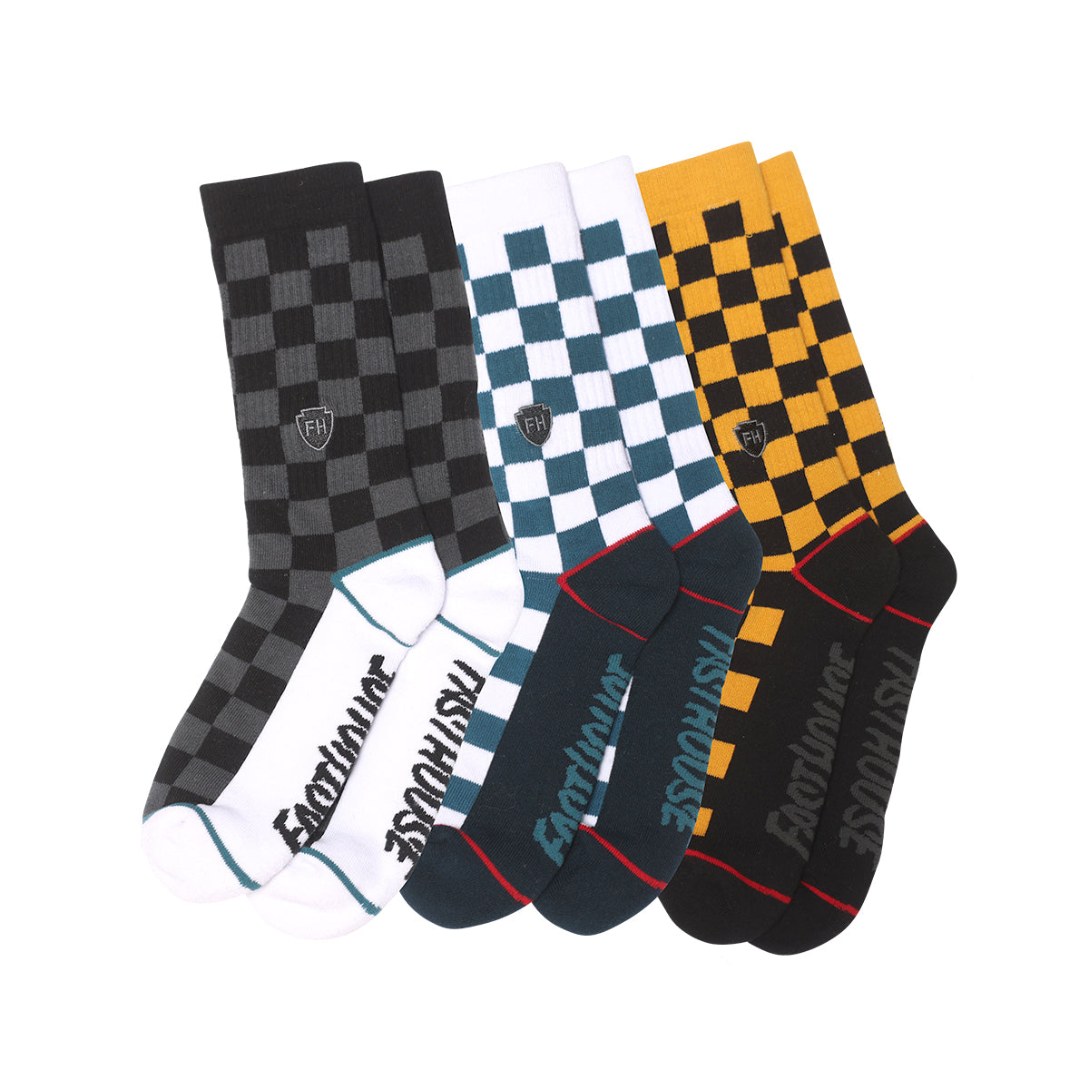 Triple Check Youth Socks - 3 Pack Fasthouse