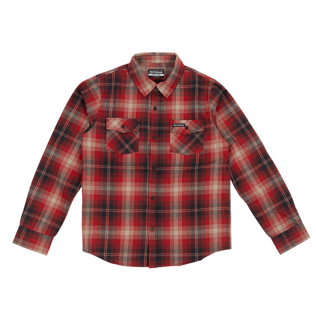 Saturday Night Special Youth Flannel - Red/Black