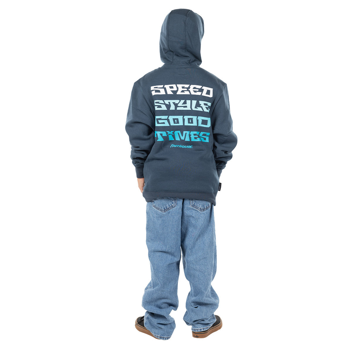 Pillar Youth Hooded Pullover - Indigo