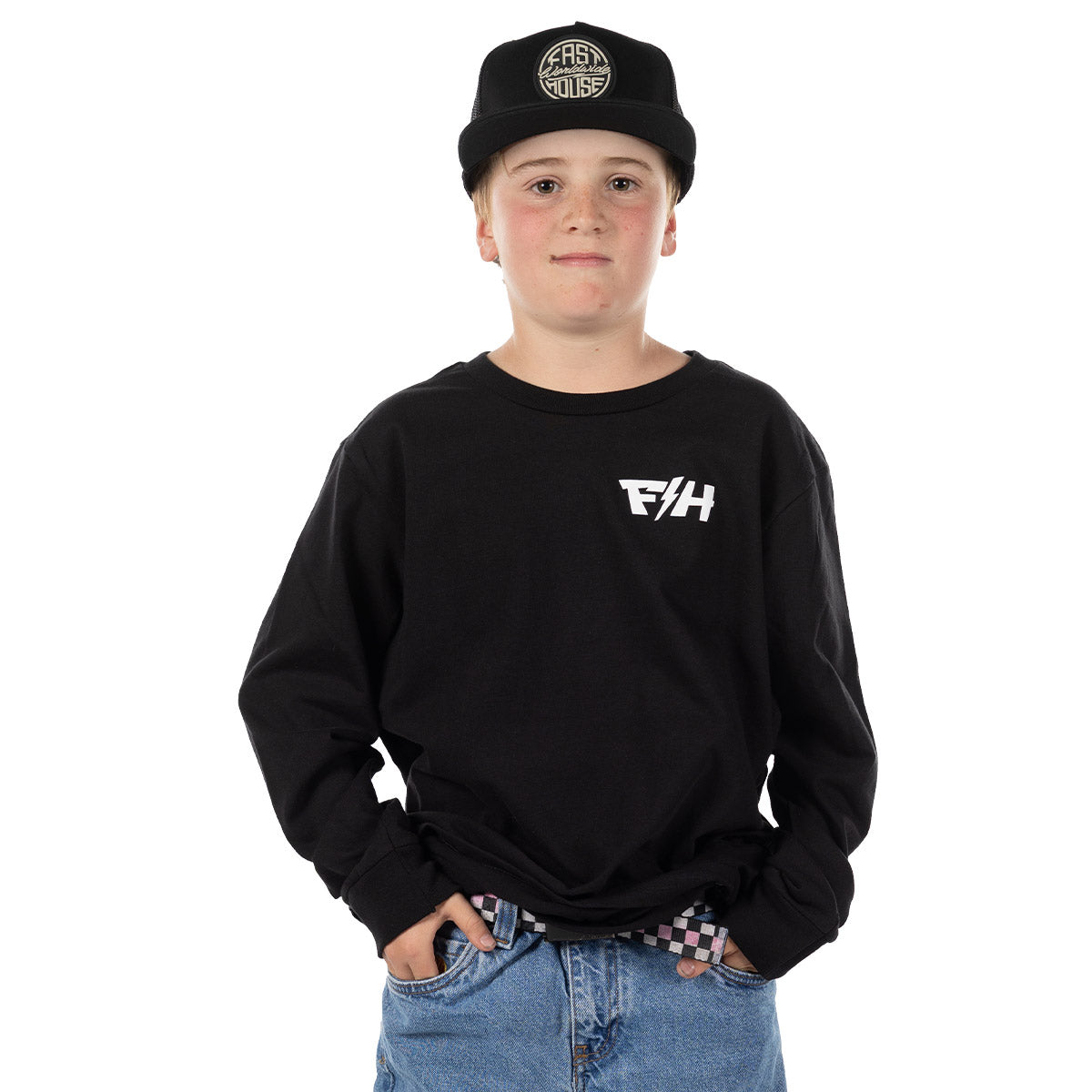 Pillar Youth LS Tee - Black