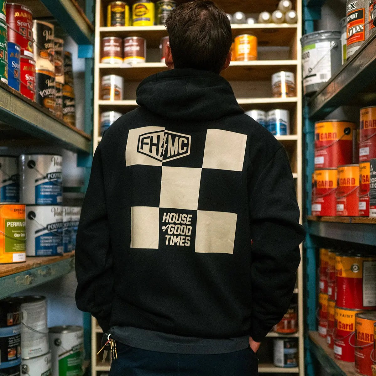 Gibson Hooded Pullover - Black - Fasthouse