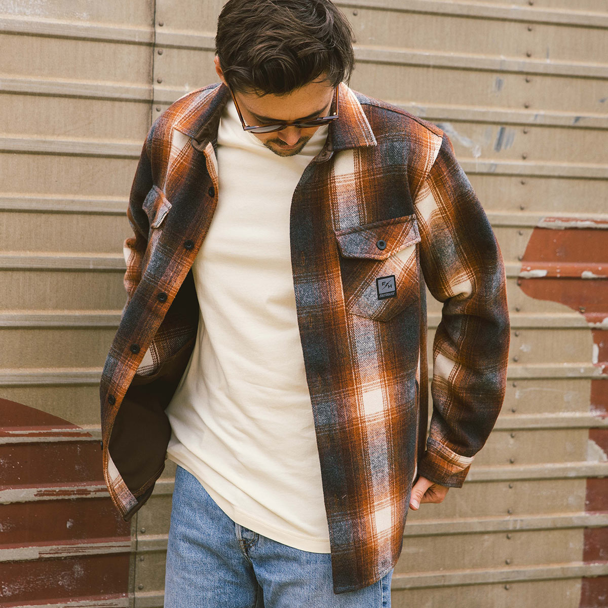 Folsom Heavyweight Flannel - Rust