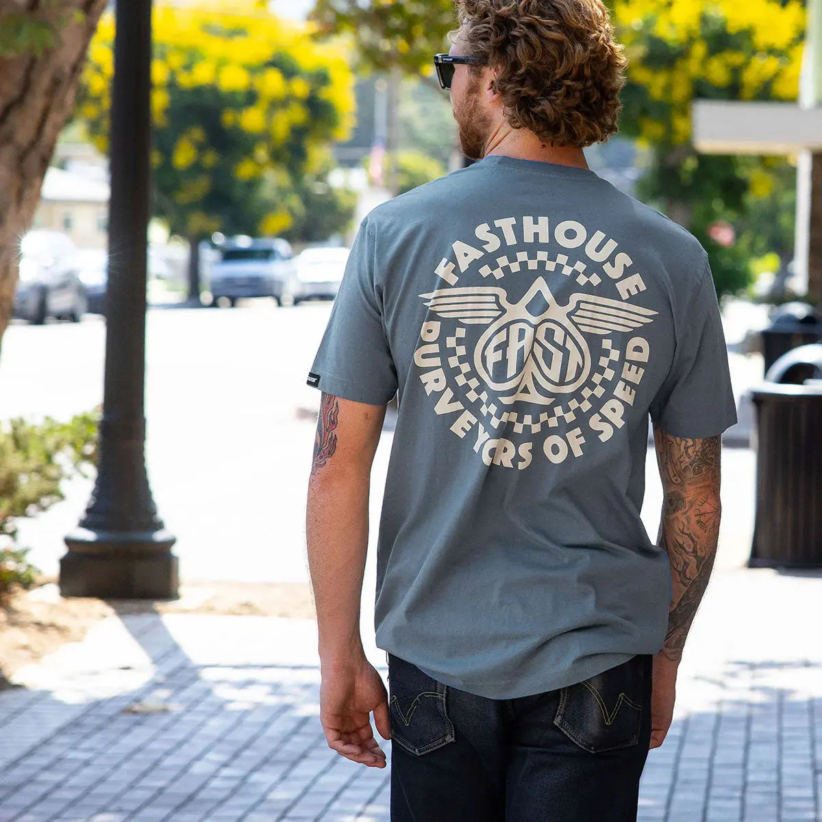 Maverick Tee - Denim - Fasthouse