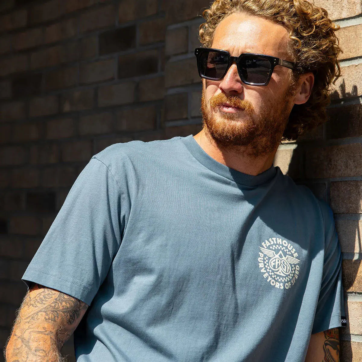 Maverick Tee - Denim - Fasthouse