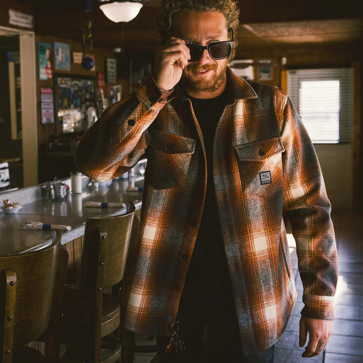 Folsom Heavyweight Flannel - Rust - Fasthouse