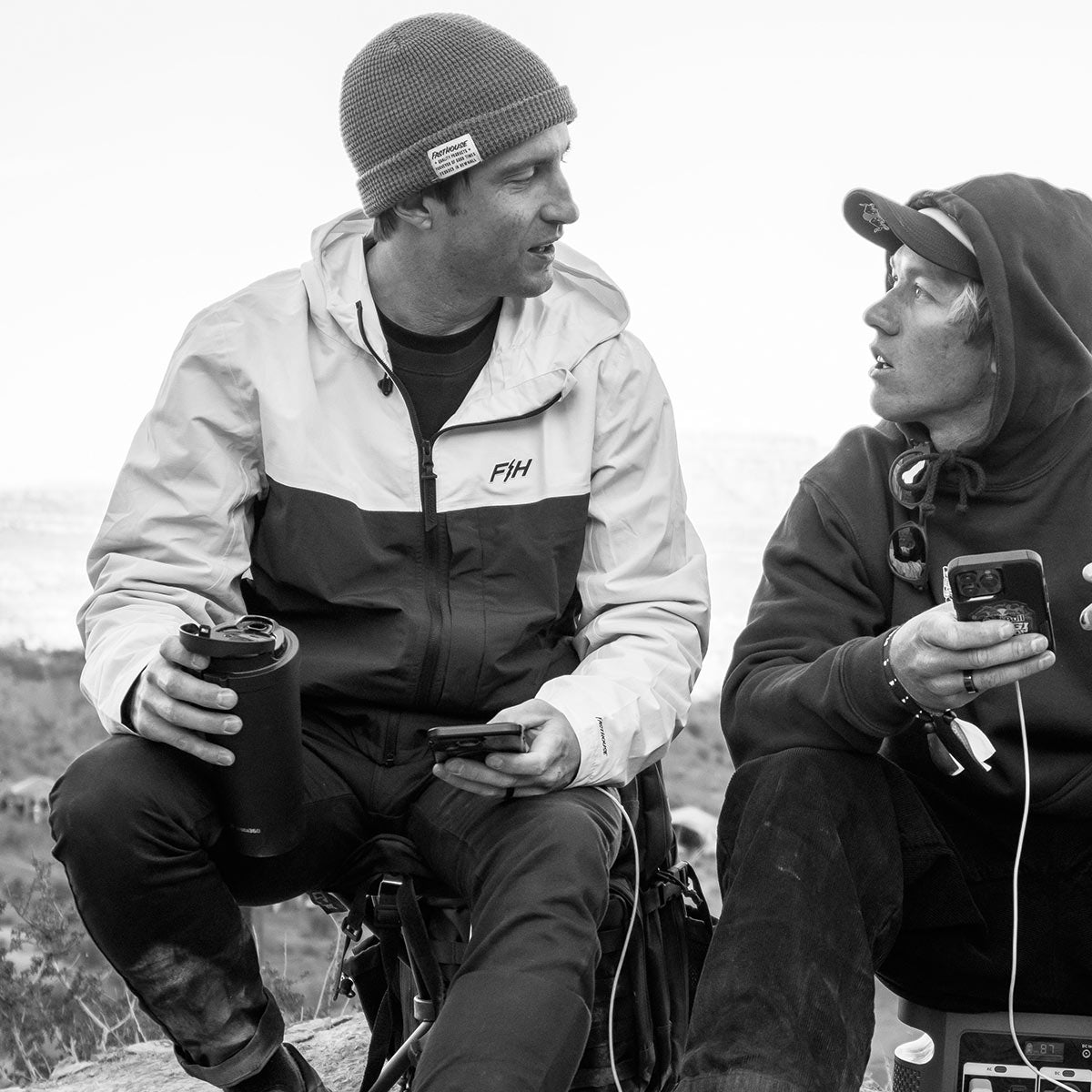 Statement Packable Windbreaker - Natural/Black closeout