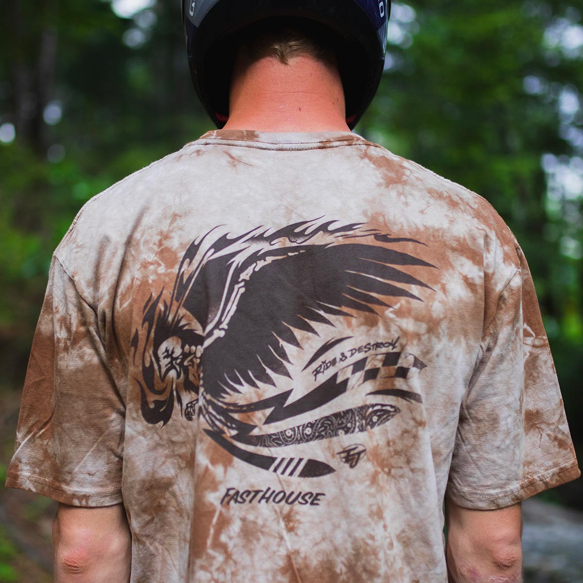 Emil Johansson Live & Enjoy Tee - Tie Dye Brown/White Fasthouse