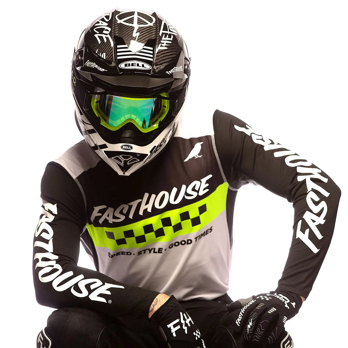 Elrod Jersey - Black/High Viz - Fasthouse