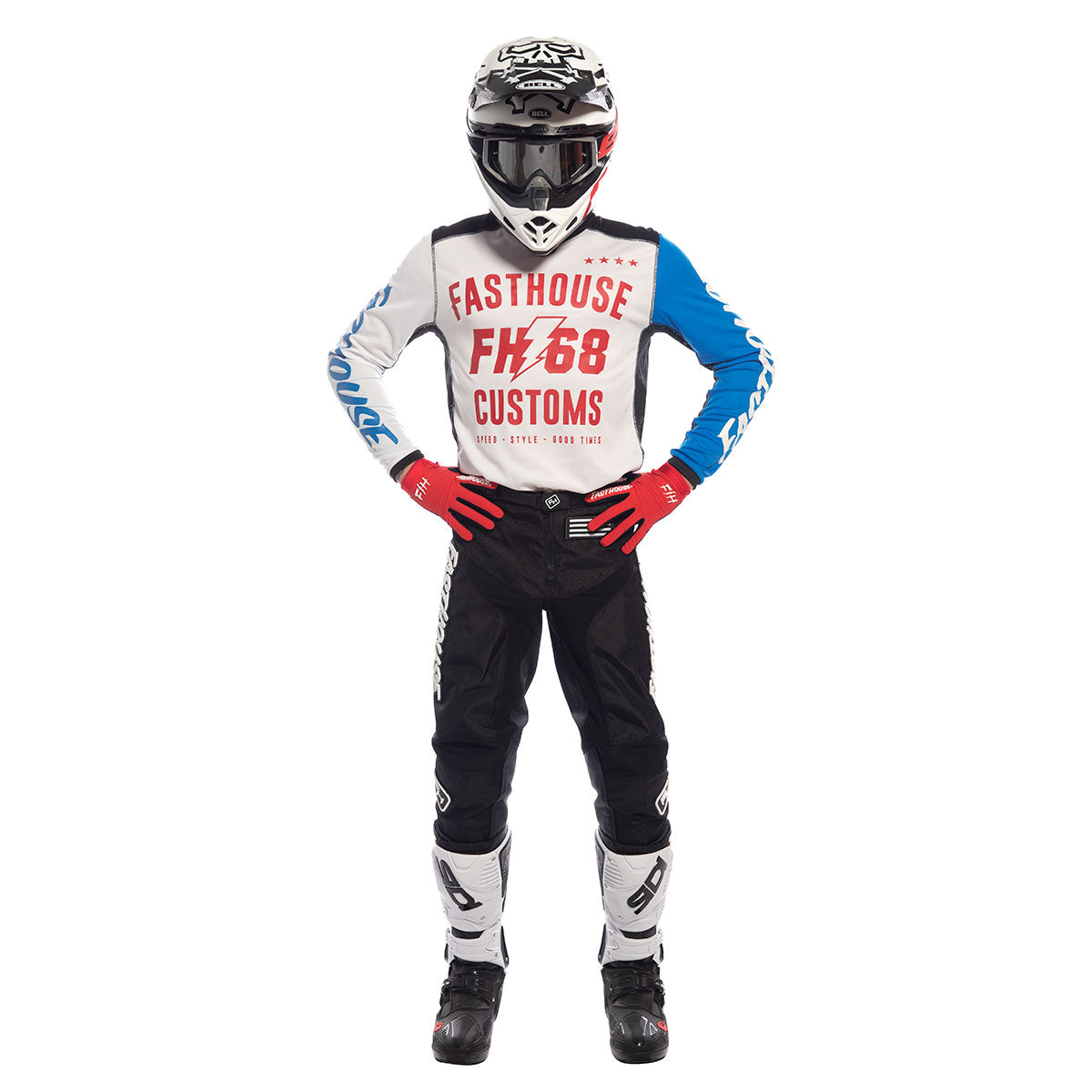 Fasthouse - Worx 68 Jersey - White/Blue