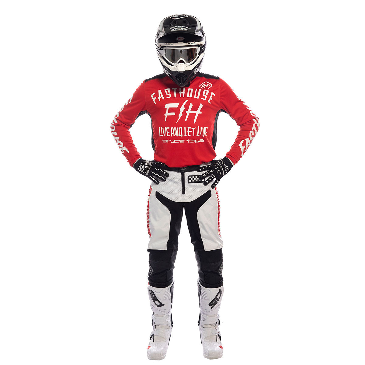 Fasthouse - Grindhouse Pant - White/Red