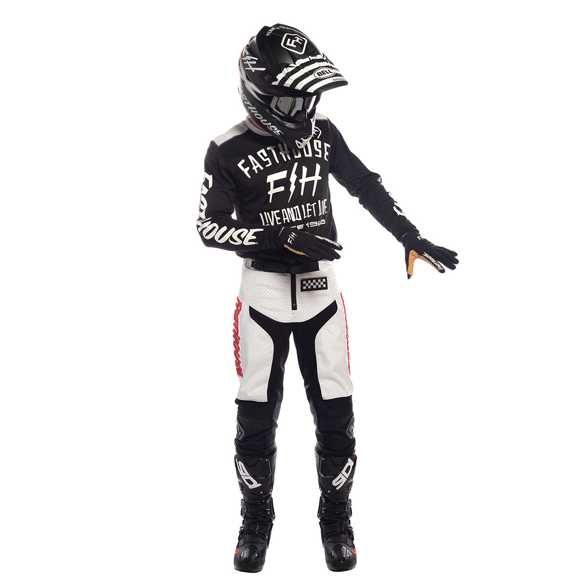 Fasthouse - Grindhouse Pant - White/Red