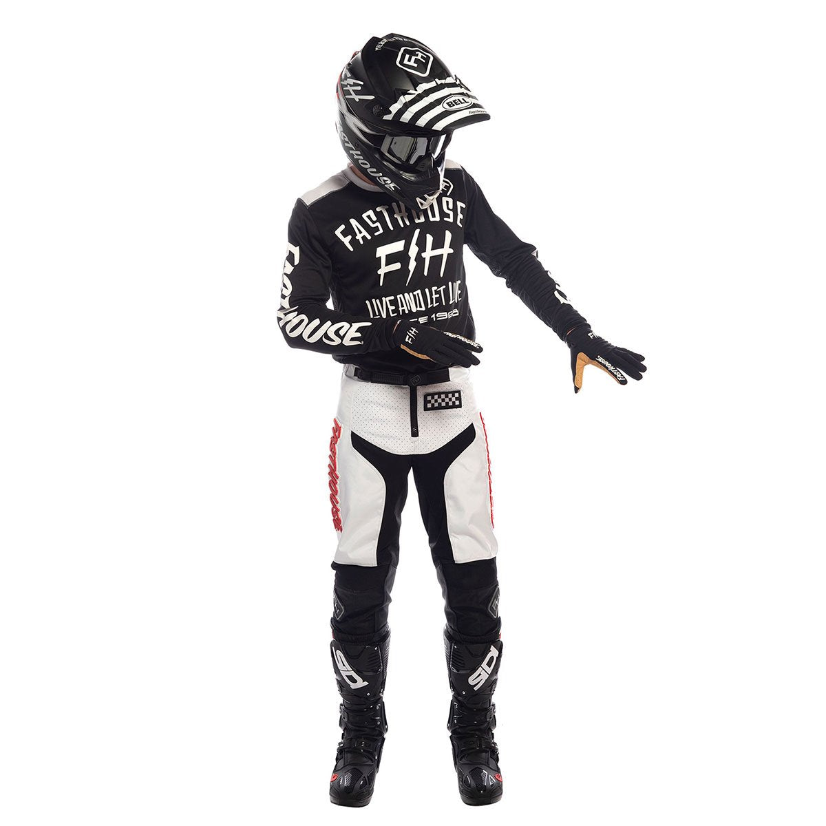 Fasthouse - Grindhouse Youth Pant - White/Red