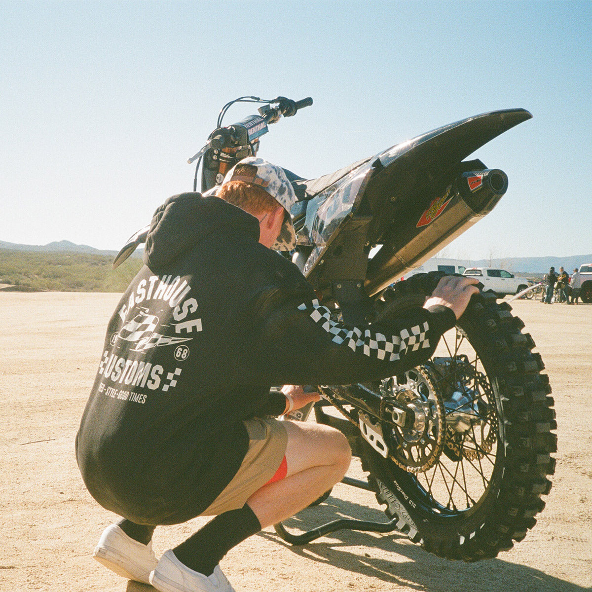 Sprinter Hooded Pullover - Black closeout