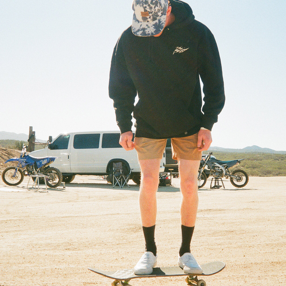 Sprinter Hooded Pullover - Black closeout