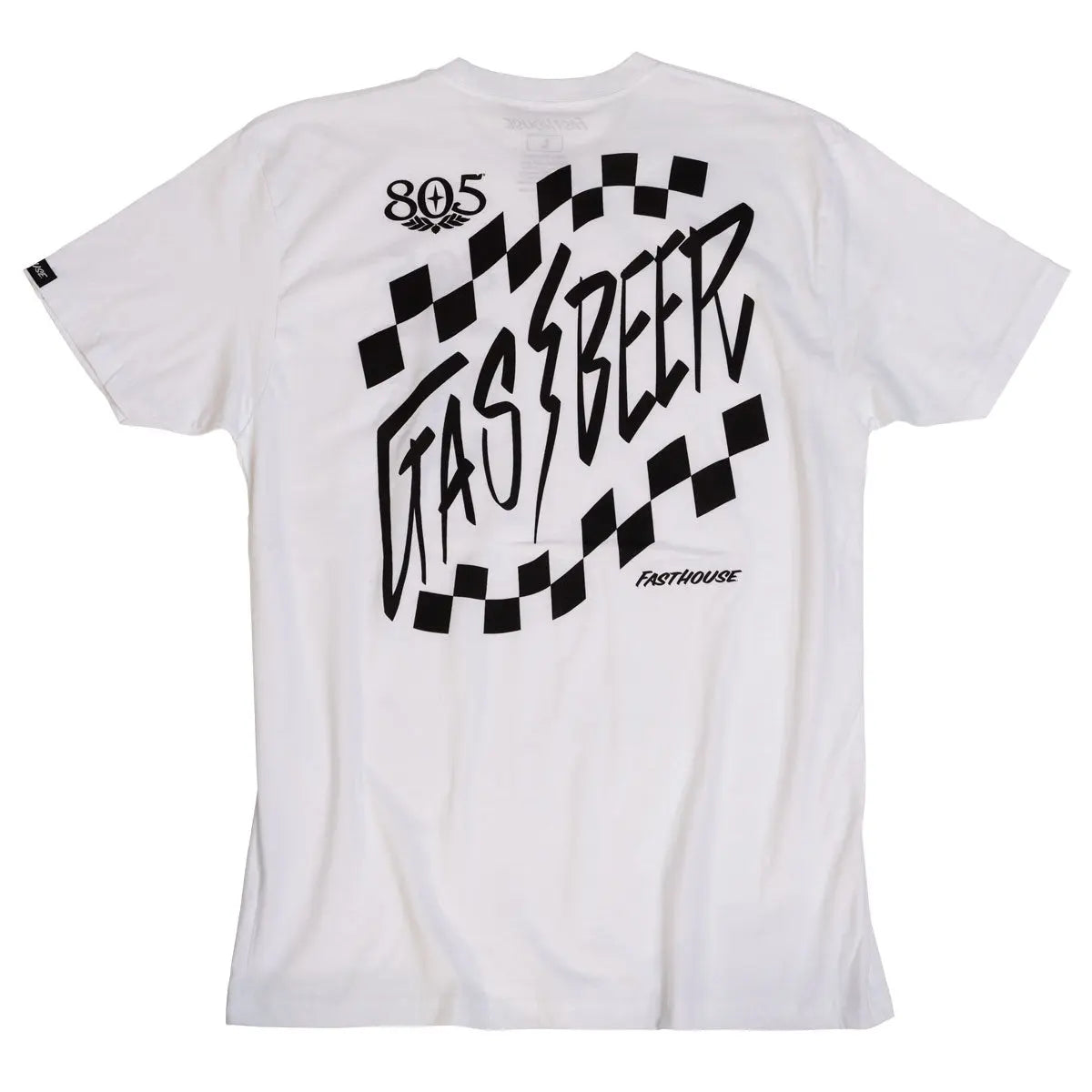 805 Gassed Up Tee - White - Fasthouse