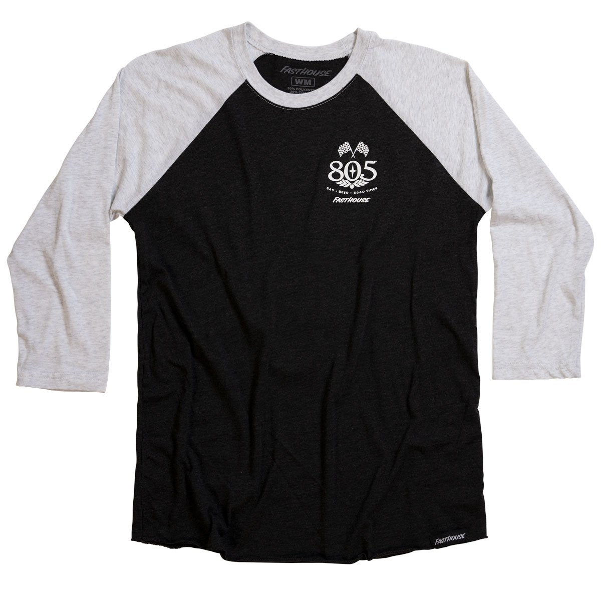 805 Women's Mantra Raglan - White/Black closeout