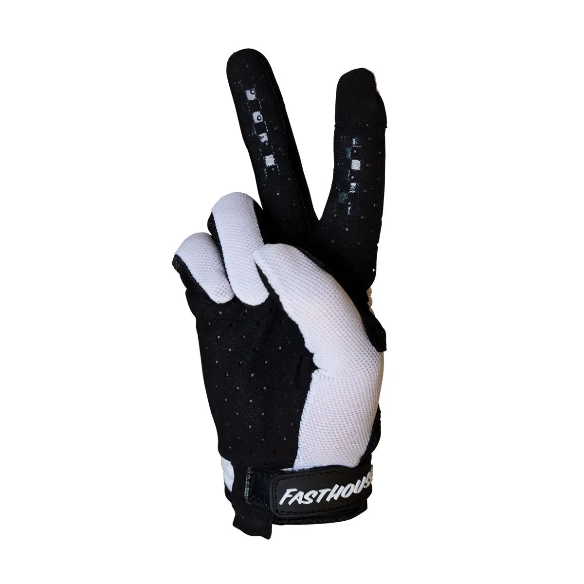 A/C Elrod Air Youth Glove - White - Fasthouse