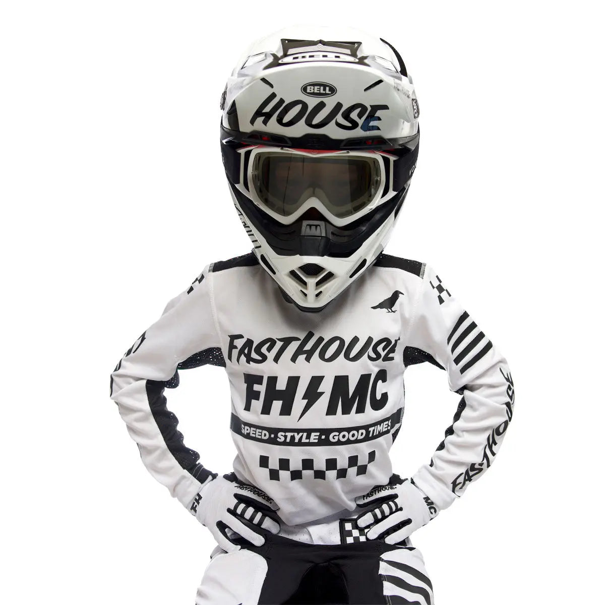 A/C Elrod Youth Jersey - White - Fasthouse