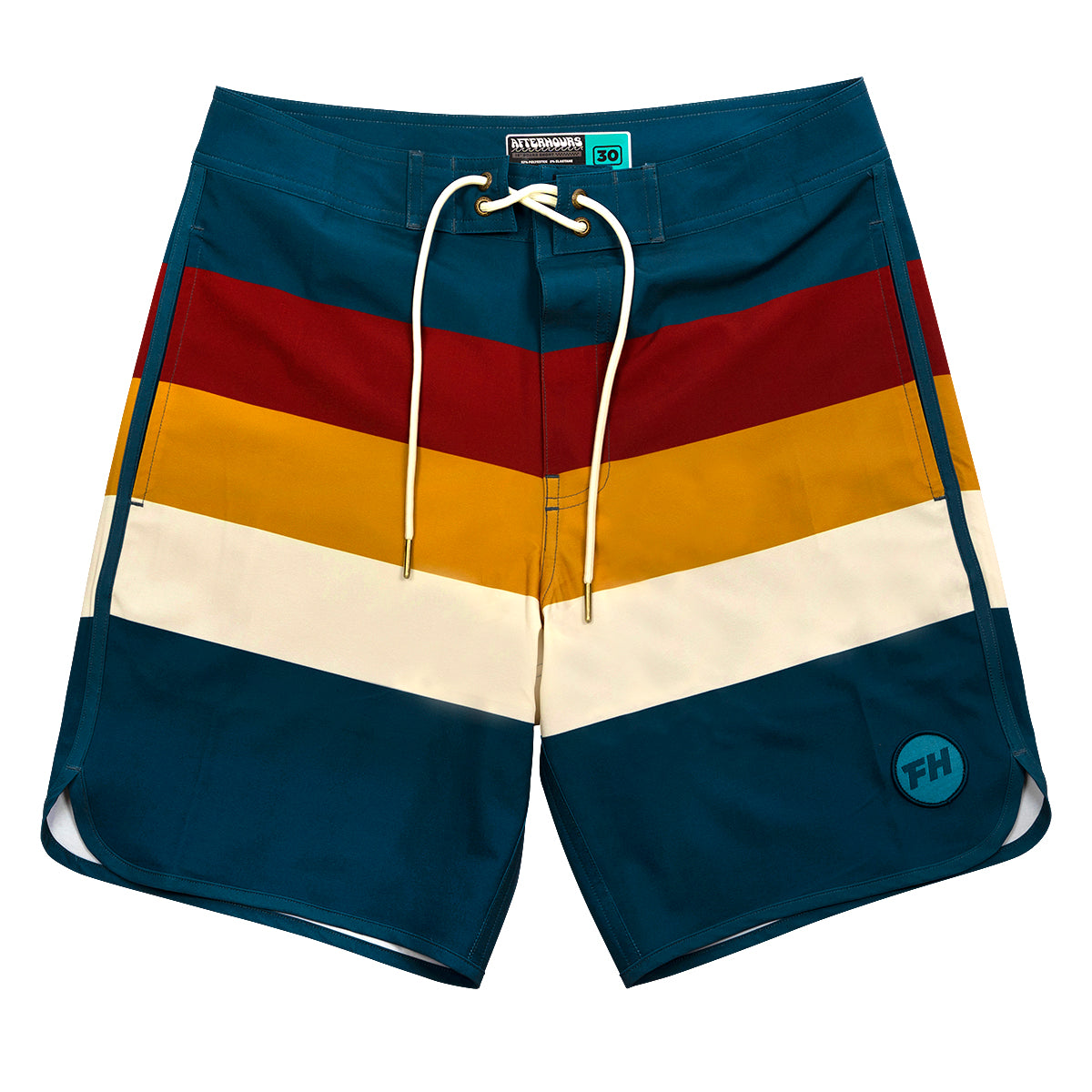 After Hours 18" Boardshort - Teal Stripe Fasthouse