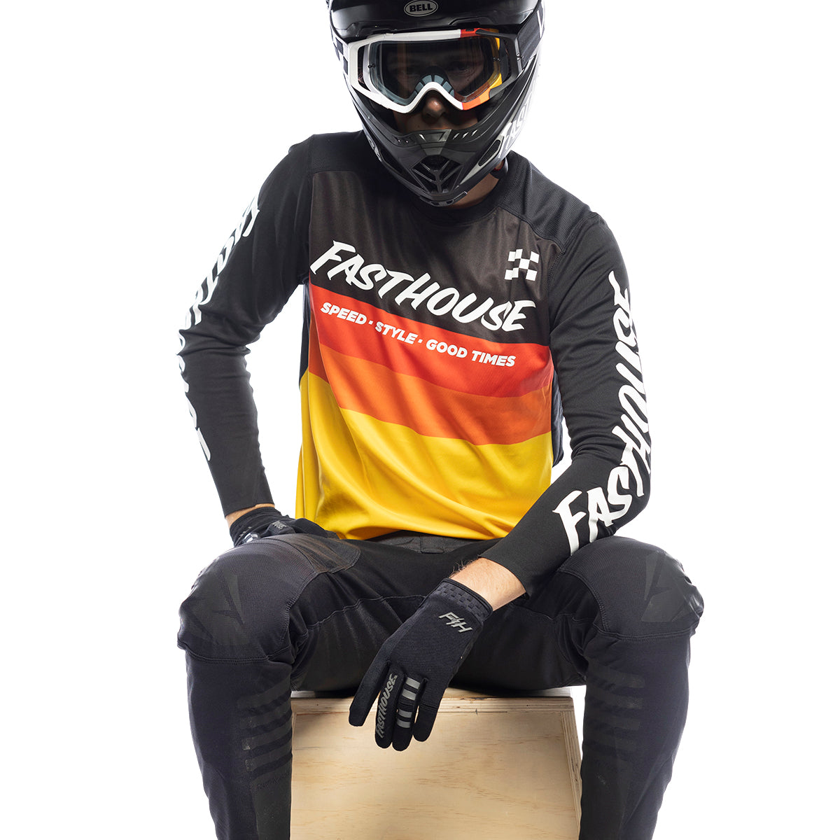 Alloy Kilo LS Jersey - Black/Yellow closeout
