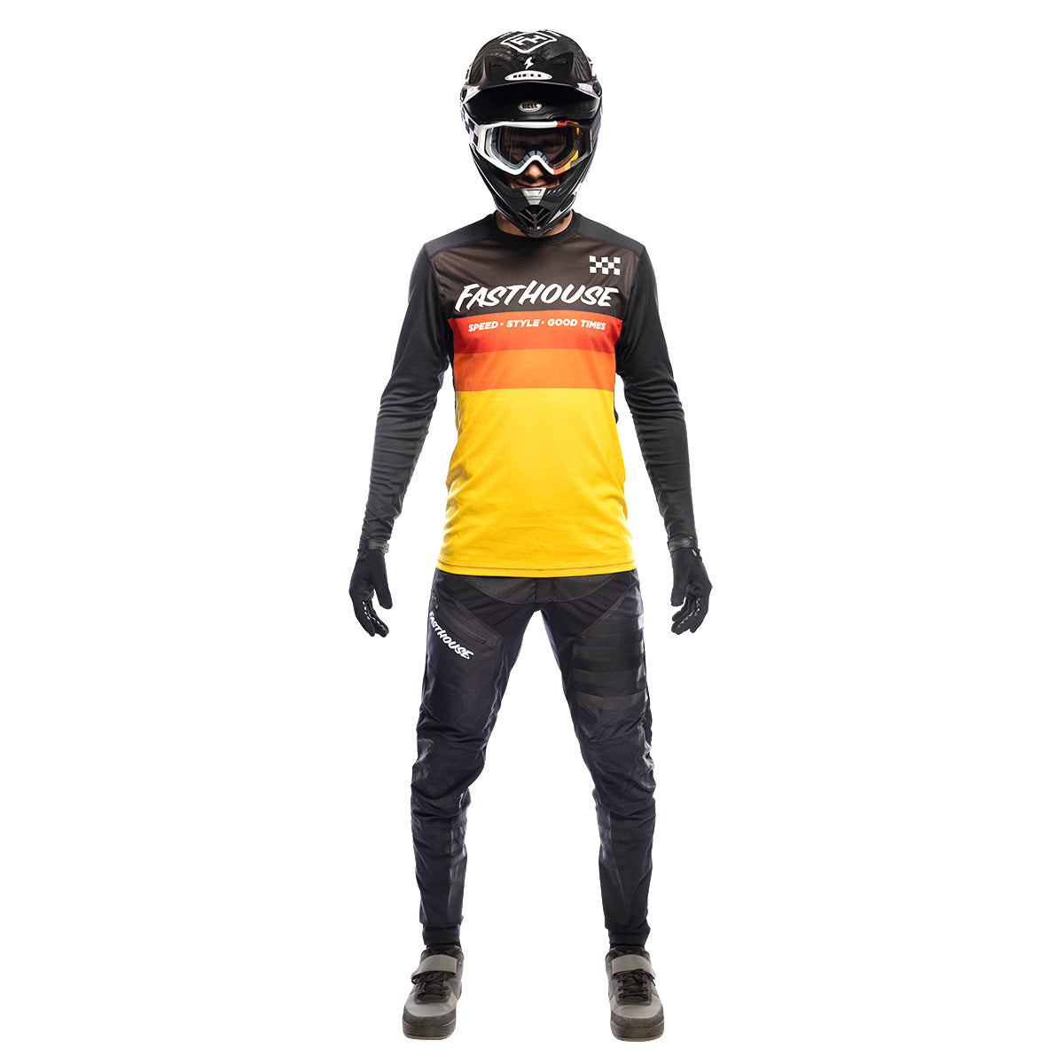 Alloy Kilo LS Jersey - Black/Yellow closeout
