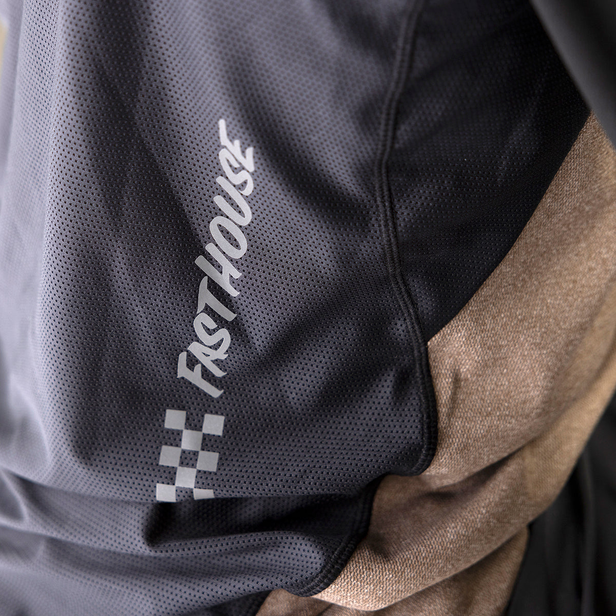 Alloy Mesa Long Sleeve Jersey - Heather Gold/Brown