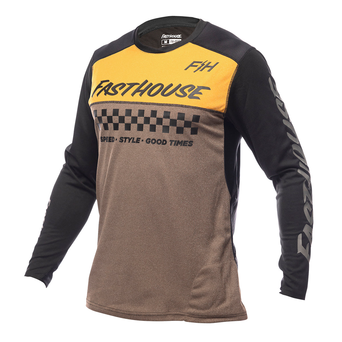 Alloy Mesa Long Sleeve Jersey - Heather Gold/Brown