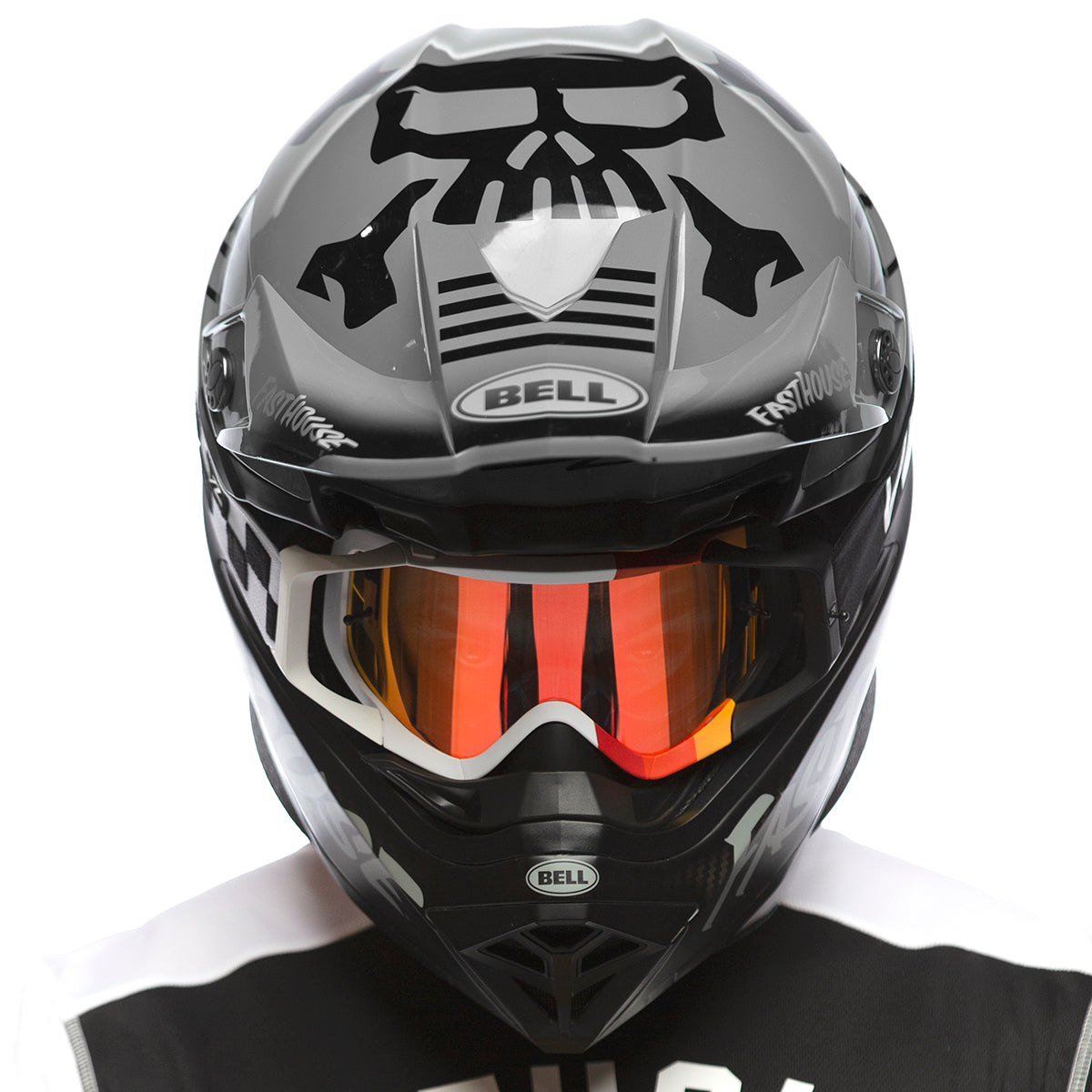 Bell Moto-10 Spherical Fasthouse Limited Edition BMF Helmet - Gray/Black Fasthouse
