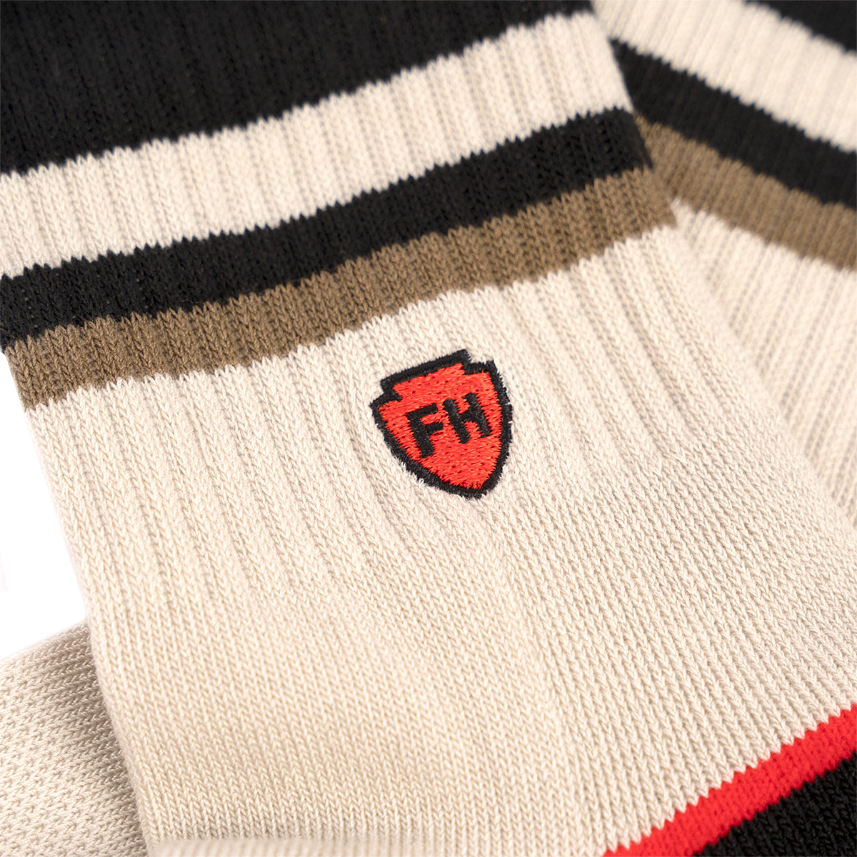 Boardwalk Performance Crew Sock - Cream Fasthouse