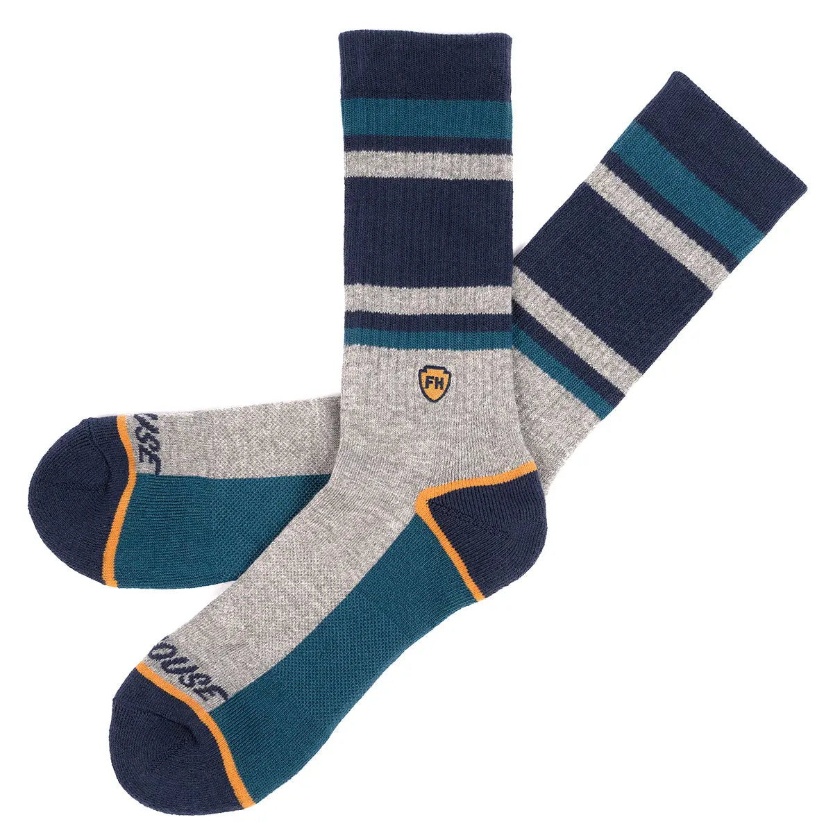 Boardwalk Performance Crew Sock - Heather Gray - Fasthouse