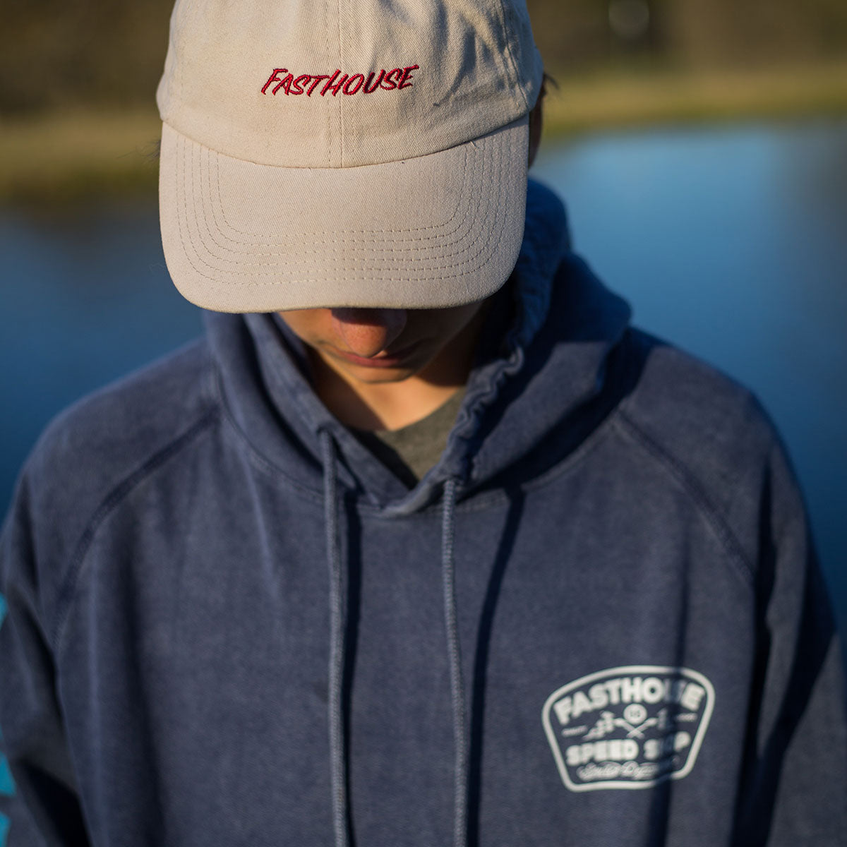 Fasthouse - Wedged Hoodie - Navy Wash